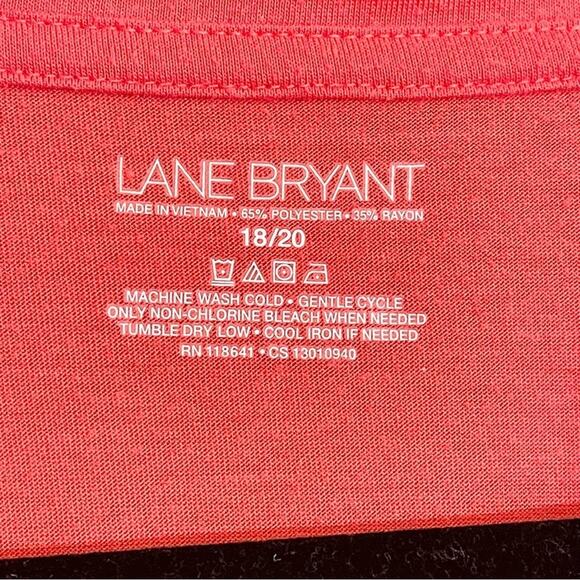 Lane Bryant Women's Orange Sleeveless Loose Fit Open Front Cardigan Size 18/20 - Picture 8 of 10